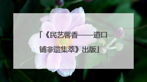 《民艺馨香——道口铺非遗集萃》出版