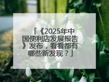 《2025年中国便利店发展报告》发布，看看都有哪些新发现？
