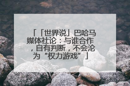 「世界说」巴哈马媒体社论：与谁合作，自有判断，不会沦为“权力游戏”