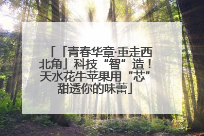 「青春华章·重走西北角」科技“智”造！天水花牛苹果用“芯”甜透你的味蕾