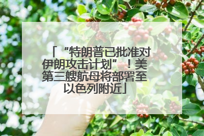 “特朗普已批准对伊朗攻击计划”！美第三艘航母将部署至以色列附近