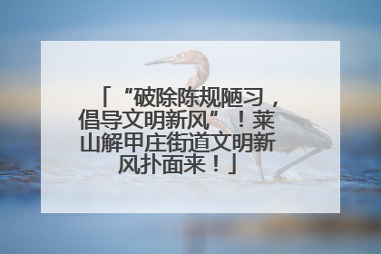 “破除陈规陋习，倡导文明新风”！莱山解甲庄街道文明新风扑面来！