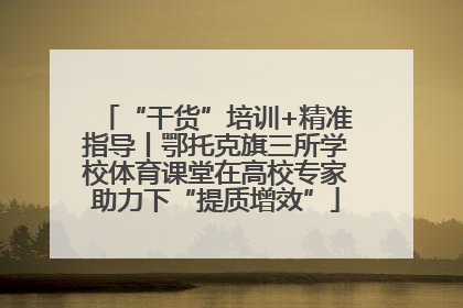 “干货”培训+精准指导丨鄂托克旗三所学校体育课堂在高校专家助力下“提质增效”