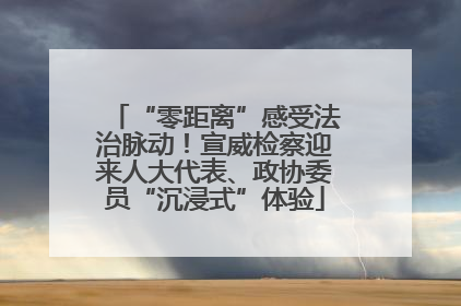 “零距离”感受法治脉动！宣威检察迎来人大代表、政协委员“沉浸式”体验