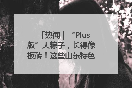 热闻｜“Plus版”大粽子，长得像板砖！这些山东特色粽子你吃过吗？