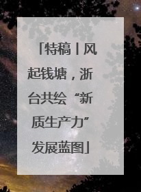 特稿丨风起钱塘，浙台共绘“新质生产力”发展蓝图
