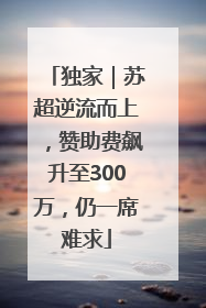 独家｜苏超逆流而上，赞助费飙升至300万，仍一席难求