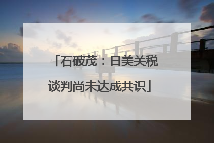 石破茂：日美关税谈判尚未达成共识