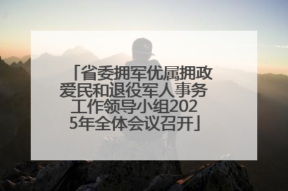 省委拥军优属拥政爱民和退役军人事务工作领导小组2025年全体会议召开