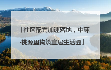 社区配套加速落地，中环·桃源里构筑宜居生活圈