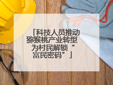 科技人员推动猕猴桃产业转型 为村民解锁“富民密码”