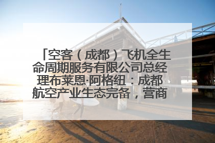 空客（成都）飞机全生命周期服务有限公司总经理布莱恩·阿格纽：成都航空产业生态完备，营商环境优势显著