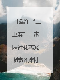 端午“三重奏”！家园社花式宠娃超有料