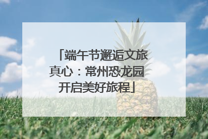 端午节邂逅文旅真心：常州恐龙园开启美好旅程