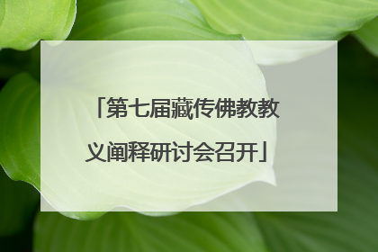 第七届藏传佛教教义阐释研讨会召开