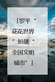 罗平“花花世界”扮靓“全国文明城市”
