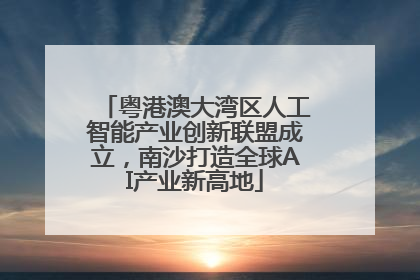 粤港澳大湾区人工智能产业创新联盟成立，南沙打造全球AI产业新高地