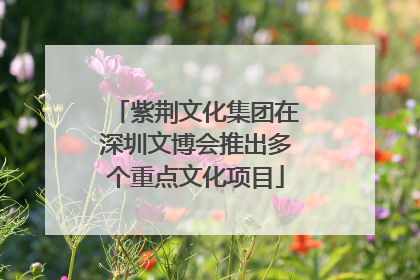 紫荆文化集团在深圳文博会推出多个重点文化项目