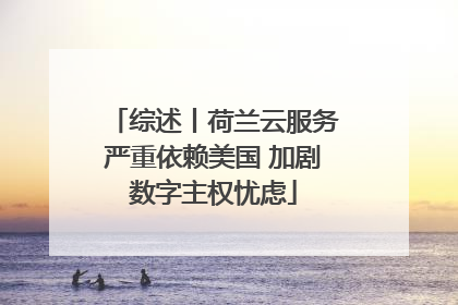 综述丨荷兰云服务严重依赖美国 加剧数字主权忧虑