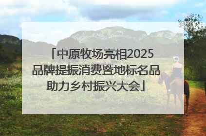 中原牧场亮相2025品牌提振消费暨地标名品助力乡村振兴大会