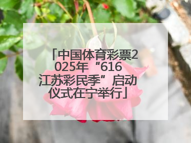 中国体育彩票2025年“616江苏彩民季”启动仪式在宁举行