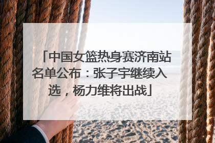 中国女篮热身赛济南站名单公布：张子宇继续入选，杨力维将出战