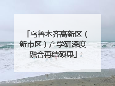 乌鲁木齐高新区（新市区）产学研深度融合再结硕果
