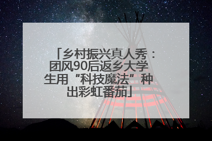 乡村振兴真人秀：团风90后返乡大学生用“科技魔法”种出彩虹番茄