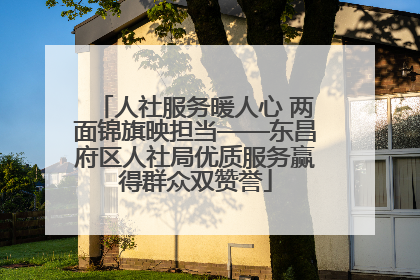 人社服务暖人心 两面锦旗映担当——东昌府区人社局优质服务赢得群众双赞誉