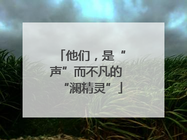 他们，是“声”而不凡的“澜精灵”
