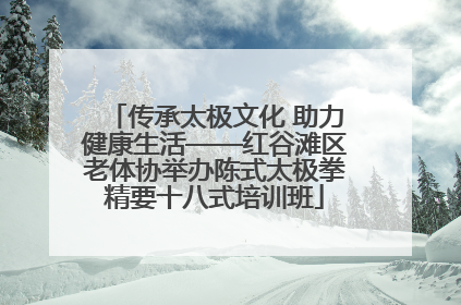 传承太极文化 助力健康生活——红谷滩区老体协举办陈式太极拳精要十八式培训班