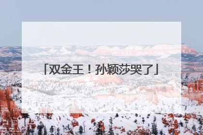 双金王！孙颖莎哭了