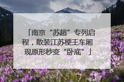 南京“苏超”专列启程，散装江苏梗王车厢现原形秒变“卧底”