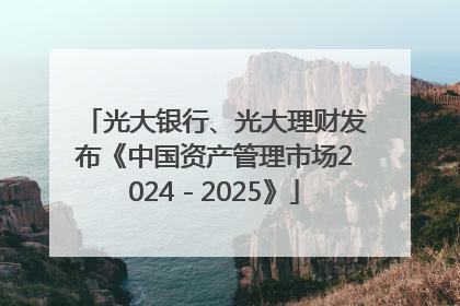 光大银行、光大理财发布《中国资产管理市场2024－2025》