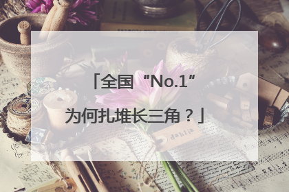 全国“No.1”为何扎堆长三角？