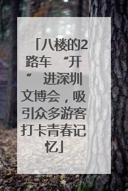 八楼的2路车 “开” 进深圳文博会，吸引众多游客打卡青春记忆
