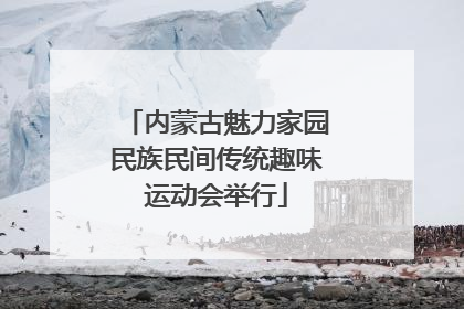 内蒙古魅力家园民族民间传统趣味运动会举行