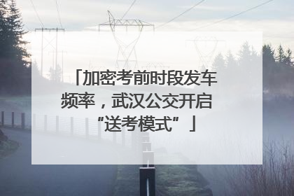 加密考前时段发车频率，武汉公交开启“送考模式”