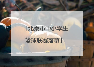 北京市中小学生篮球联赛落幕
