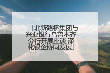 北新路桥集团与兴业银行乌鲁木齐分行开展座谈 深化银企协同发展