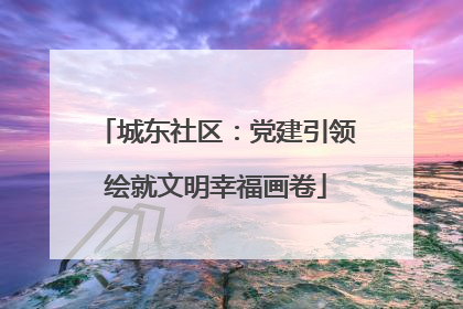 城东社区：党建引领绘就文明幸福画卷