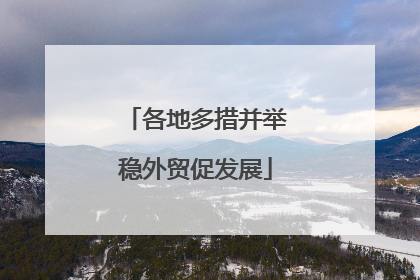 各地多措并举稳外贸促发展