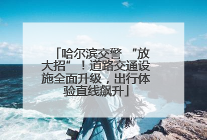 哈尔滨交警 “放大招”！道路交通设施全面升级，出行体验直线飙升