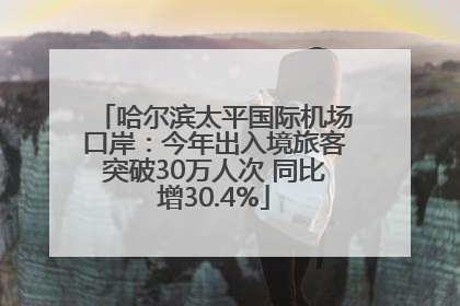 哈尔滨太平国际机场口岸：今年出入境旅客突破30万人次 同比增30.4%