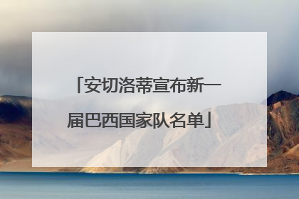 安切洛蒂宣布新一届巴西国家队名单