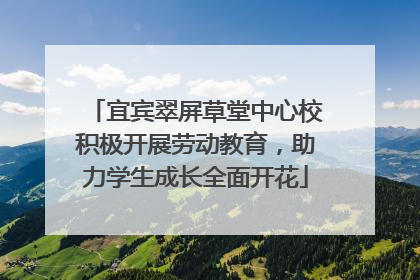宜宾翠屏草堂中心校积极开展劳动教育，助力学生成长全面开花