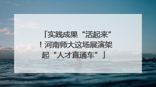 实践成果“活起来”！河南师大这场展演架起“人才直通车”
