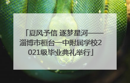 夏风予信 逐梦星河——淄博市桓台一中附属学校2021级毕业典礼举行