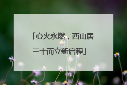 心火永燃，西山居三十而立新启程