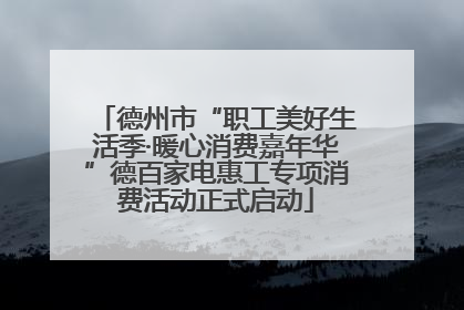 德州市“职工美好生活季·暖心消费嘉年华”德百家电惠工专项消费活动正式启动